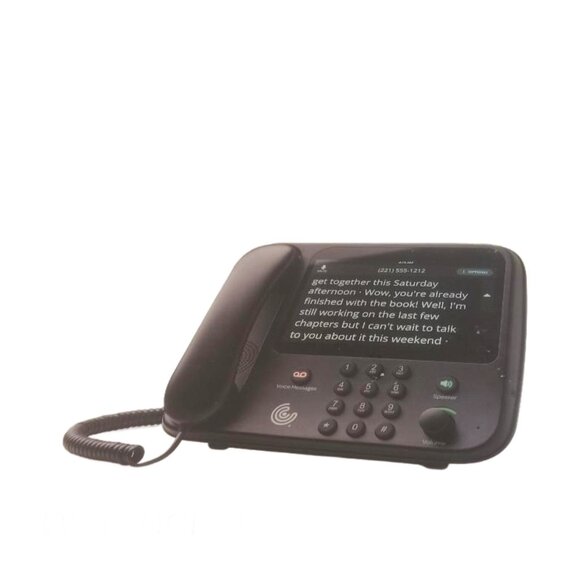 Caption Call Phone 78T Black Hearing Impaired Touch Screen Ethernet Tested - Picture 2 of 16